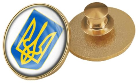 Wappen der Ukraine Ukrainische Karte Flagge Nationales Emblem Nationale Blume Brosche Abzeichen Anstecknadeln