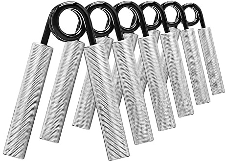 FITTG 6-Teiliges 100LB - 350LBs Handgriff-VerstäRker-Fitness-Handgriff-Set, Karbonstahl, Rutschfester, StrapazierfäHiger Griffkraft-Trainer