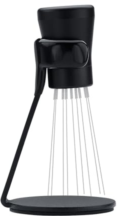 Normcore WDT Verteilerwerkzeug V2.1 mit Ständer, 0,23 mm, 8 Zinken, Espresso-Verteilerwerkzeug, magnetischer Kaffee-Rührer mit 16 zusätzlichen Nadeln