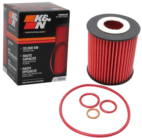 K&N Ölfilter - High Performance-Series kompatibel mit BMW (HP-7054), Rot | kompatibel mit BMW (HP-7054)