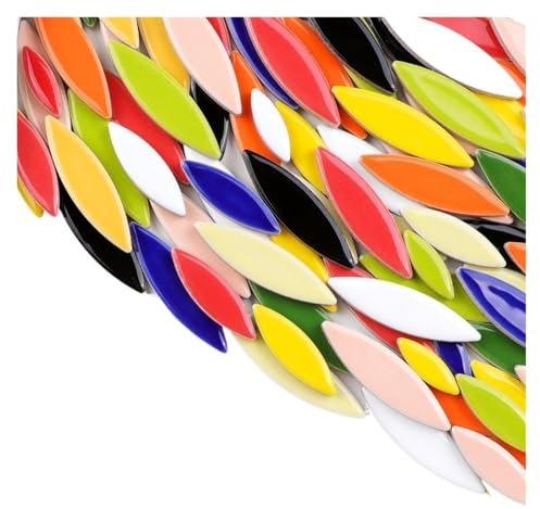 Tesselles mosaique Céramique décorative de pétale d'art de mosaïque de bricolage de 100g, copeaux de mosaïque irréguliers en vrac et Mini carreaux émaillés Mosaique verre (Color : LP900)