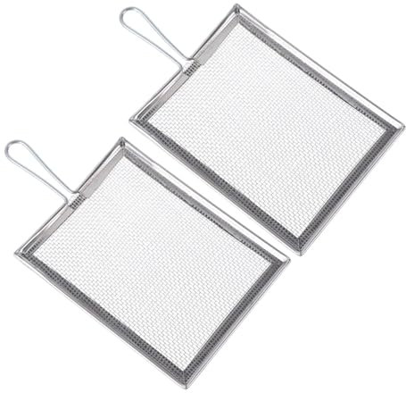 TEHAUX Attrezzi Quadrati Multifunzionali per Argilla con Filtro A Rete Setaccio con Impugnatura Perfetti per Filtrare Argilla E Pigmenti