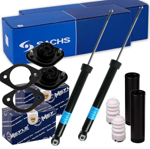 2xSACHS Stoßdämpfer + MEYLE Lager + Protection hinten passend für 3er E36 E46
