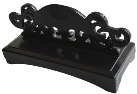 KESOTO Folding Fan Display Stand Handheld Fan Holder Practical Display Stand Base for Table Living Room, Black