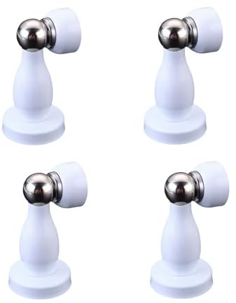 Anti-Tor-Aufprall, Edelstahl-Schlafzimmer-Anti-Tür-Kollisions-Türstopper, Bodensauger, Tür-Kollisions-Türstopper(Ivory)