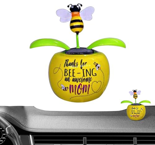 Doiyislem Wackelblume Solar - Wackelfigur Blumes, Solarbetriebenes Schwingendes Animiertes Tänzerspielzeug, Deko Fensterbank Auto Dekoblume, Für Auto Armaturenbrett Haus Büro Schreibtisch Dekoration
