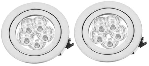 EXHUMKY 2piezas Luces De Campana Extractora Bombillas Led Blancas Frías Para Cocina Estufa Diseño Redondo Elegante Reemplazo De Luz Para Cocinar Fácil Instalación