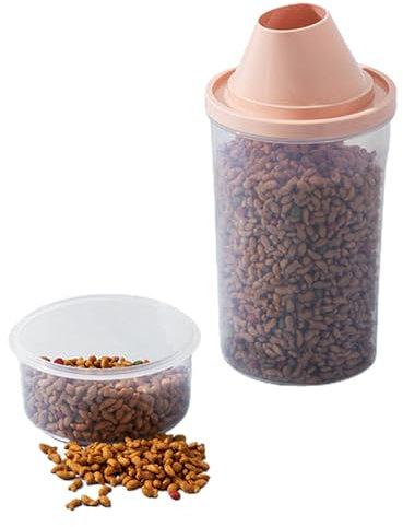 Bac De Stockage De Nourriture Pour Chien - Réserve Alimentaire Portable, Récipient Doseur Compact | Boîte Alimentaire Graduée Pour Croquettes Avec Couvercle Étanche, Rangement Pratique D’aliments Secs