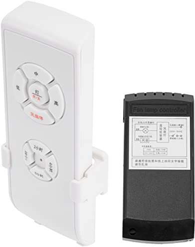Tofficu Kit Telecomando Per Ventilatore Da Soffitto e Lampada Da Soffitto Controllo Remoto Gradi Funzionamento Semplice Velocità Temporizzazione Del Vento
