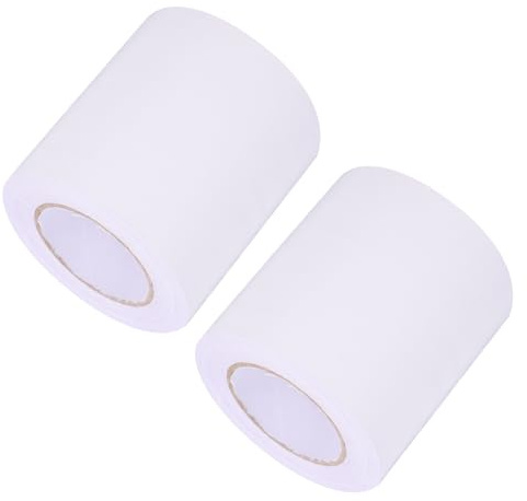 Operitacx Battiscopa Adesivo Flessibile in Pvc Bianco 2 Pezzi Decorazione Resistente per Casa e Outdoor Copri Macchie Facile Applicazione