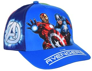 Marvel Avengers Baseballkappe Jungen, Kindermütze, Klassische Kappe Iron Man, Captain America, Hulk, Thor und Black Panther Cap, Geschenk für Kinder