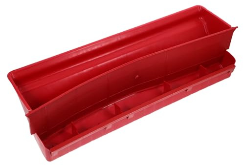 SEWOART Comedero Automático para Alimentador Portátil de Práctico Limpiar para Pollos y Gansos de Comida con Múltiples Compartimentos
