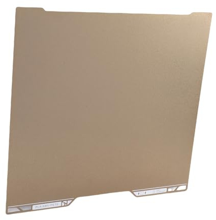 Sorandy 350 X 320 Mm 3D -Drucker -Build Platte, Doppelseitiges Strukturiertes PEI Blatt für Lab 3D Drucker, Flexible PEI Federstahlheizdruckbettplattform, Keine Magnetische Basis