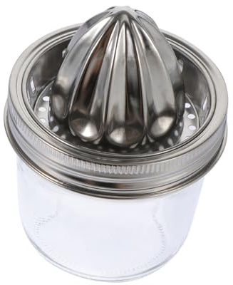 Presse-agrumes Manuel Inox Argenté, Acier Inoxydable et Verre | Cueilleur de Fruits, Presse Agrumes Manuel, Presser Citrons S Agrumes, Usage la Cuisine Maison