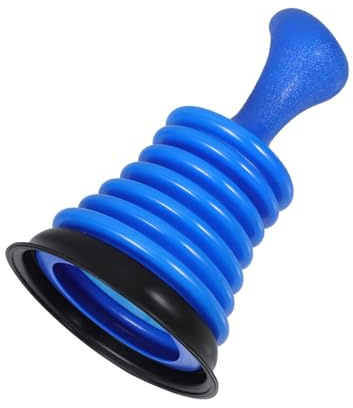 Kleiner Pümpel aus Abs, Blau, Kompakt für Schnelle Rohrreinigung | Entstopfer Abfluss, Kleiner Spülbeckenpömpel, Abfluss Saugkolben für Badewanne und Haushalt