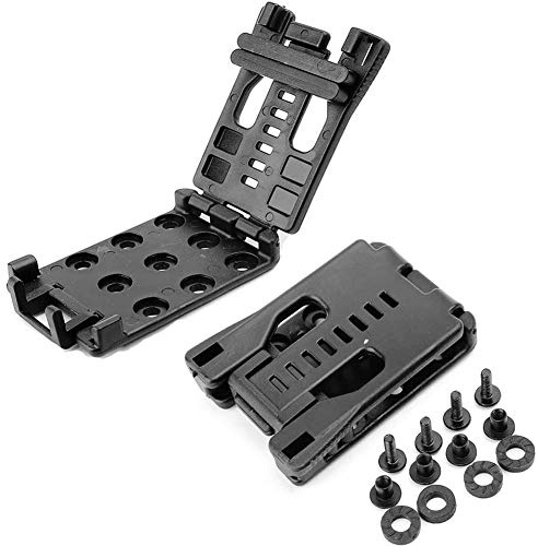 HemeraPhit Nylon Belt Clip Outdoor Loops for Knife Kydex Sheath Holster Camping DIY Outdoor Tool Clip, Set of 2 (New type)