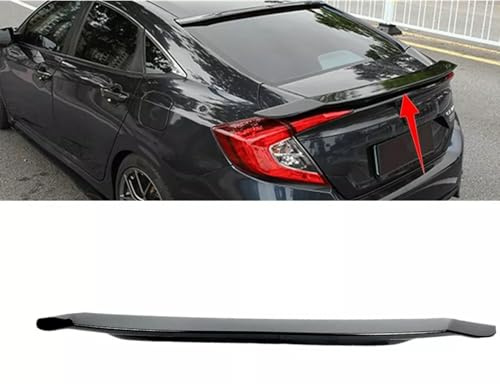 MUTUSAISI Gloss Black Rear Lip Spoiler Wing Compatible with Honda Civic SI/LX/EX/DX/Sport/Touring/Sedan 2016 2017 2018 2019 2020 2021 Accessories