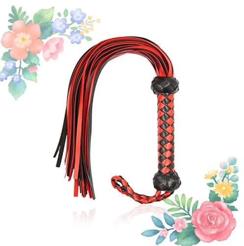 RiaKona Horse Whip, Cuero, para Deportes de conducción al Aire Libre, Entrenamiento de equitación, Regalo a los entusiastas de la equitación