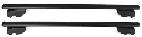Dachträger Gepäckträger kompatibel mit VW Passat B8 Variant 2015-2019 TÜV ABE Alu Schwarz