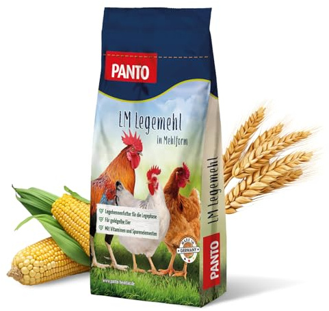 PANTO Hühnerfutter Legemehl 10 kg – Legehennenfutter Legephase | Alleinfuttermittel für die Legephase – unterstützt eine hohe Legeleistung & sorgt für goldgelbe Eier