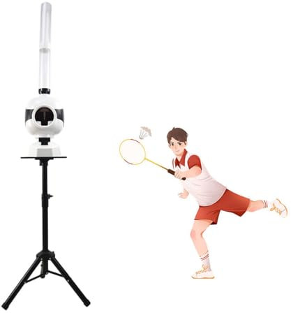 Hydravex Badminton-Federball-Maschine FüR Kinder, Tragbare Badminton-Pitching-Maschine, Maschineller Automatischer Federball-Werfer, Badminton-Selbsttraining FüR Erwachsene Und Kinder