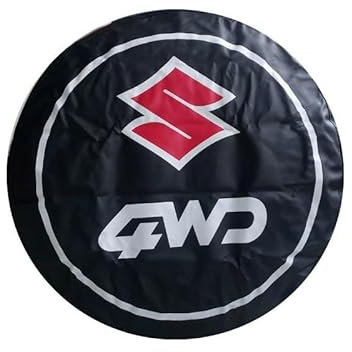 WEQTYSAB Auto-Reserveradabdeckung, für Suzuki Swift V Hatchback 2010-2017 Anti UV-Reifenschutz Reifenaufbewahrung Waterproof Staubdicht Reifenbezug Reifenschutzhülle,14in