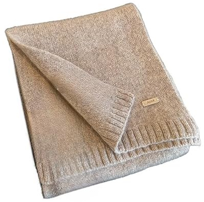 YsRoad Damhalsduk – ren ull stickad halsduk vår– höst vinter varm halsduk 160 x 20 cm vit beige grå kamel kaki brun svart grön blå röd ros röd rosa, 9-10 kaki, 63x7.9inch (160x20cm)
