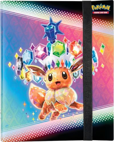 kompatibel für Pokemon Prismatische Entwicklungen Evoli Sammelalbum 9-Pocket Karten-Album für 360 Sammelkarten Prismatic Evolutions Binder/Portfolio
