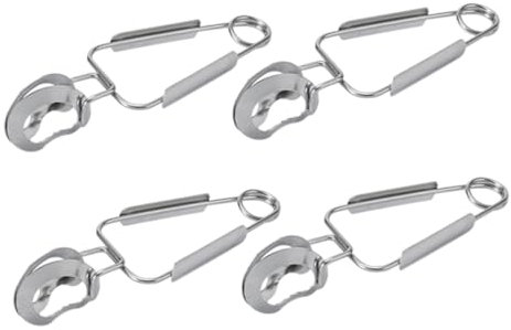 BEBEMOKO 4pezzi Pinze Per Lumache in Acciaio Inossidabile Da Pinze Cibo Antiscottatura Molla Utensili Da Cucina Per Buffet Ristorante e Servizio Per Molluschi Formaggi Pane e Frutta