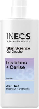 INEOS Gel Douche Skin Science Iris Blanc + Cerise 300ml