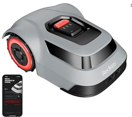 MGC1000 Robot Tagliaerba,Precisione decimetrica C-TOF,Rilevamento delle Rotture del Cavo, Angolo di Inclinazione Massimo di 24°,Sollevamento automatico della lama per Spazi Cortilizi Fino a 1000m²