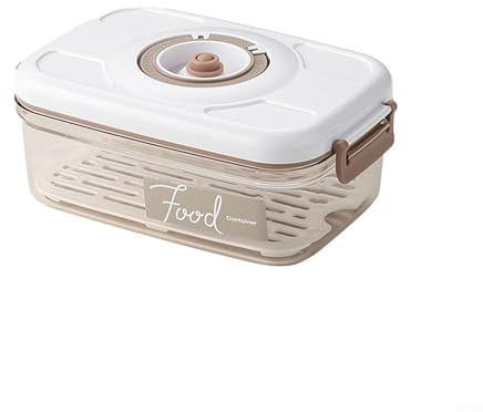 Food Storage Vacuum Box with Stackable Design and Wide Mouth Opening for Easy Cleaning, Featuring Thick Sealing Ring to Protect Food from External Elements (B)