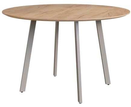 Vicco Esstisch Halvar, Greige, 120 x 120 cm