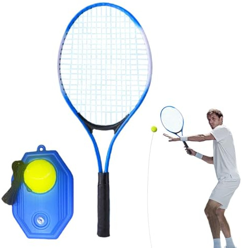 Tennistränare, Tennis Practice Rebounder Balls Trainer Sports Solo Rebound | Bärbar tennisträningsövare verktyg med elastiskt rep för trädgårdsdomstol