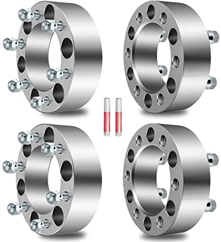 ECCPP 4PCS 2 inch 6 Lug Wheel Spacers 6x5.5 to 6x5.5 6x139.7mm 108mm fits for Nissan Frontier 1998-2004| For Nissan Pathfinder 1987-2004| For Nissan Pickup 1986-2022 with 12x1.25 Studs