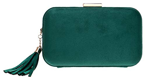 Santimon Bolso Fiesta Mujer Bolso Noche Clutch Cartera Mano Cadena Bolso Ceremonia Boda Cóctel Cumpleaños Baile 20 x 5 x 12CM