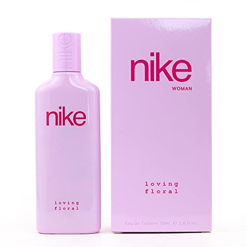 NIKE - Loving Floral, Eau de Cologne pour femme, 75 ml, Parfum en spray, Eau de toilette naturelle et féminine, Arôme floral gourmand, Parfum sensuel, urbain et longue tenue