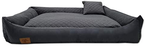 Odolplusz XXL Hundebett 120x90cm - Abnehmbarer, wasserdichter Bezug - Bequemer Hundekorb für große & mittelgroße Hunde - Waschbar & Robust