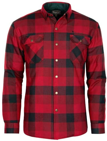 Pinewood Herren Canada Classic 2.0 Hemd - Holzfällerhemd Herren im klassischen Look, gefüttert - mit praktischen Taschen und Druckknopfleiste - verstellbare Passform - in großen Größen erhältlich