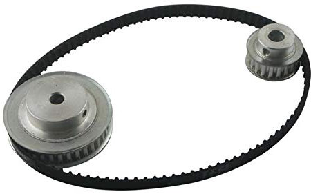 Pnloog-Zahnriemenscheibe 10 Zähne 40 Zähne XL Reduction Zahnriemen Riemenscheibe Set, Verhältnis 1: 4/4: 1 10t 40t Wellenmitte Abstand 100mm 132XL Gürtelgetriebe Kit Zahnriemenscheibe