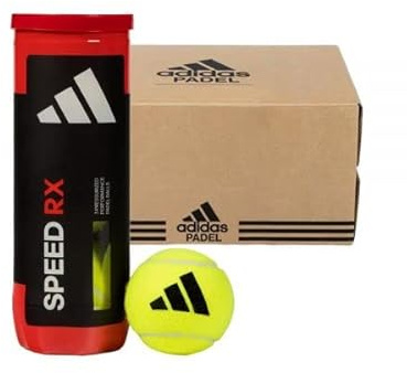 Confezione da 24 barattoli di palline da paddle ADIDAS Speed RX, per adulti, unisex, giallo (giallo), taglia unica