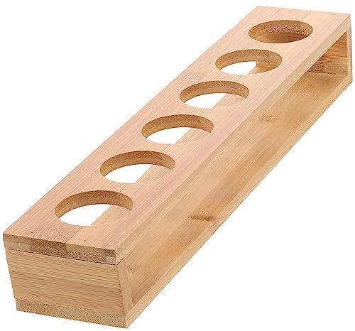 Alipis Holz Schnapsglashalter Für Mehrere Gläser Platzsparendes Schnapsglas-Organizer-tablett Praktisch Für Bar Und Heimgebrauch Leicht Zu Reinigen