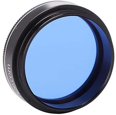 Telescope Filter, 1.25 Inches Blue 80A Eyepiece Filter, Eyepieces Filters for Enhancing Definition and Resolution in Star Cluster Observation