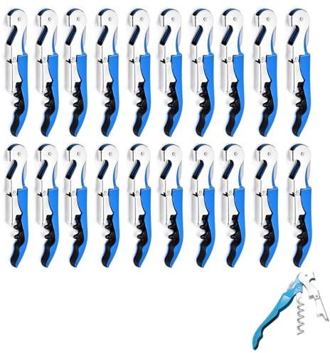 Wine Bottle Opener, Corkscrew (Blue 20 Pieces)