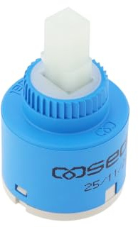 Create idea 35 mm Ersatz Wasserhahn Kartusche Keramik Kartusche Wasserhahn Geräuscharm Drei-Schicht-Filterung Quadrat Stiel Keramik-Kartusche für Küche Blau