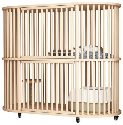 Doppelstöckiger Katzengehege Outdoor Aus Holz, Große, Multifunktionale Katzenbox mit Rädern, Katzen Käfig für Den Innenbereich mit Sprungplattform, Geeignet für 2 Katzen (Color : A)