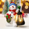 Eletorot Decorations Figurines Bonhomme de Neige avec Lanterne, Décoration à Piles Décorations de Table, Decoration Interieur Maison