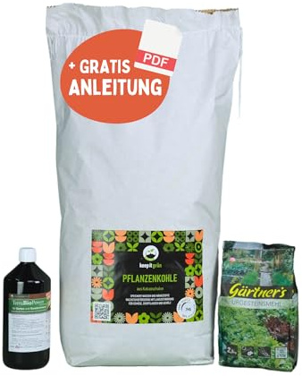 keep it grün Terra Preta Starter-Set für 200L Terra Preta | verbessert Bodenstruktur & Humusbildung, speichert Wasser & Nährstoffe, langfristig Fruchtbarkeit, zum selber anmischen