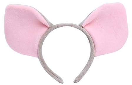 WRITWAA Cosplay Haarreif Mit Schweineohren Graues Stirnband Für Partys Und Auftritte Leicht Und Rutschfest Accessoire Für Lustige Fotos Und Unvergessliche Momente