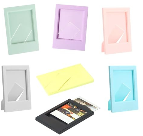 LYSHOOCE 7 mini marcos de fotos 3 pulgadas, pequeño para Polaroid y Fujifilm Instax Mini 11/9/8 Álbum de fotos